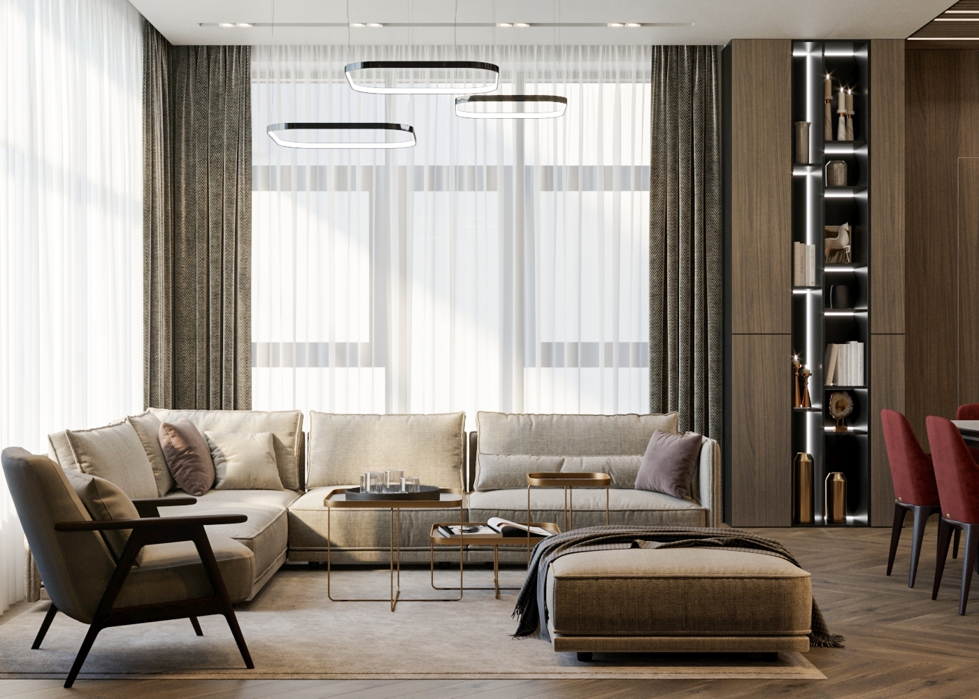 Просторный пентхаус с террасой в Краснодаре